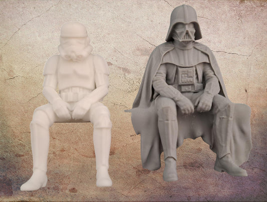 Shelf sitters, (Vador/ Storm trooper).