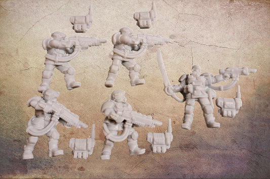Guard heavy command squad.