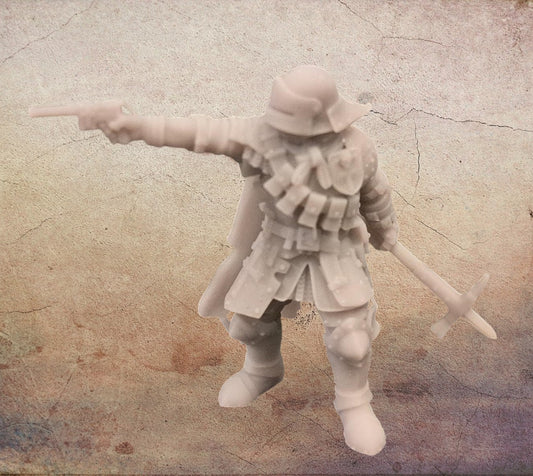 Trench Officer with visor.