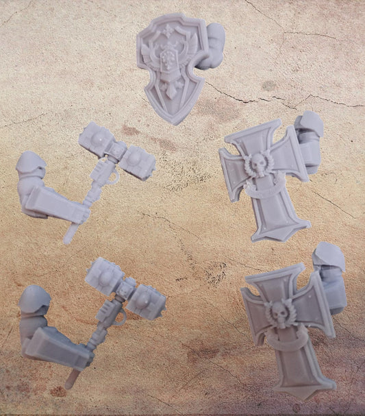 Terminator storm shields and thunder hammers.