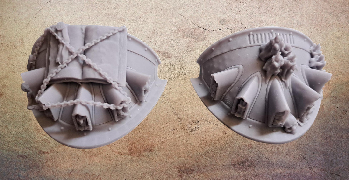 Knight shoulder pads.