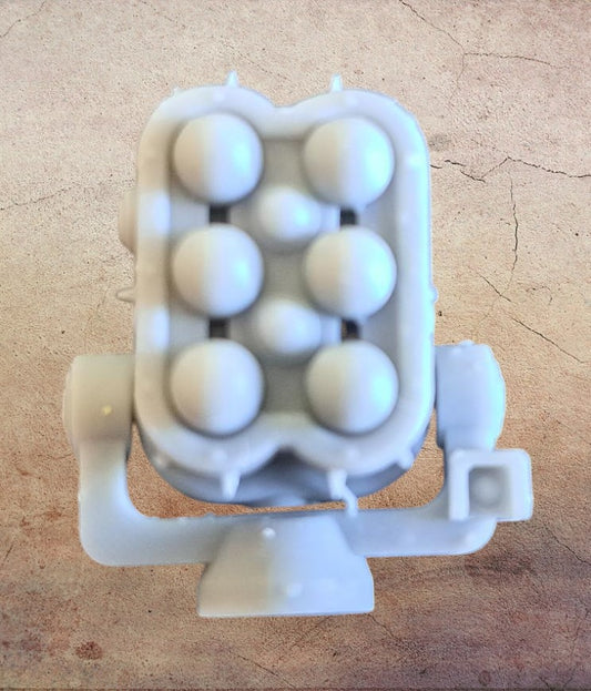 Chaotic missile pods.( figure is for scale only).