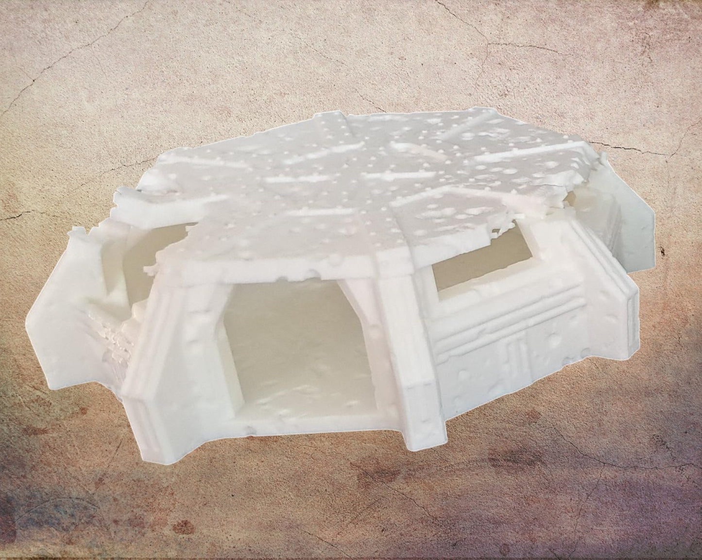 Damaged Bunker.(removable top).