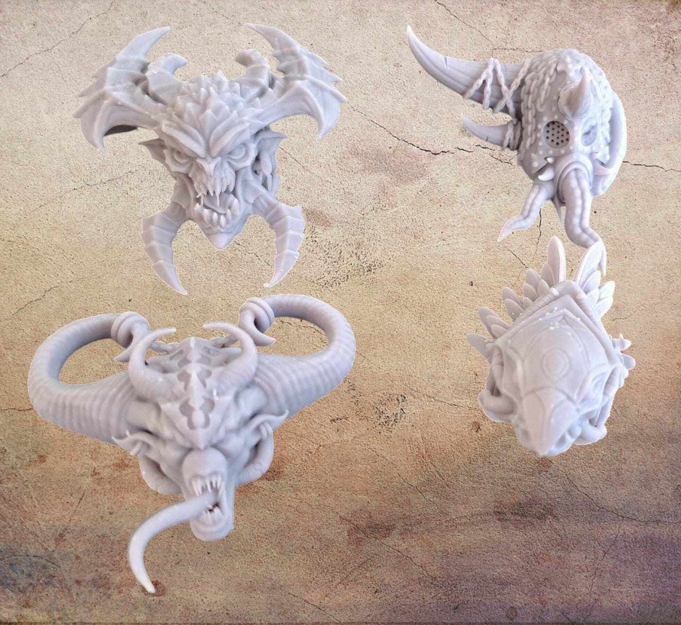 Demon Knight Heads.( 4 choices).