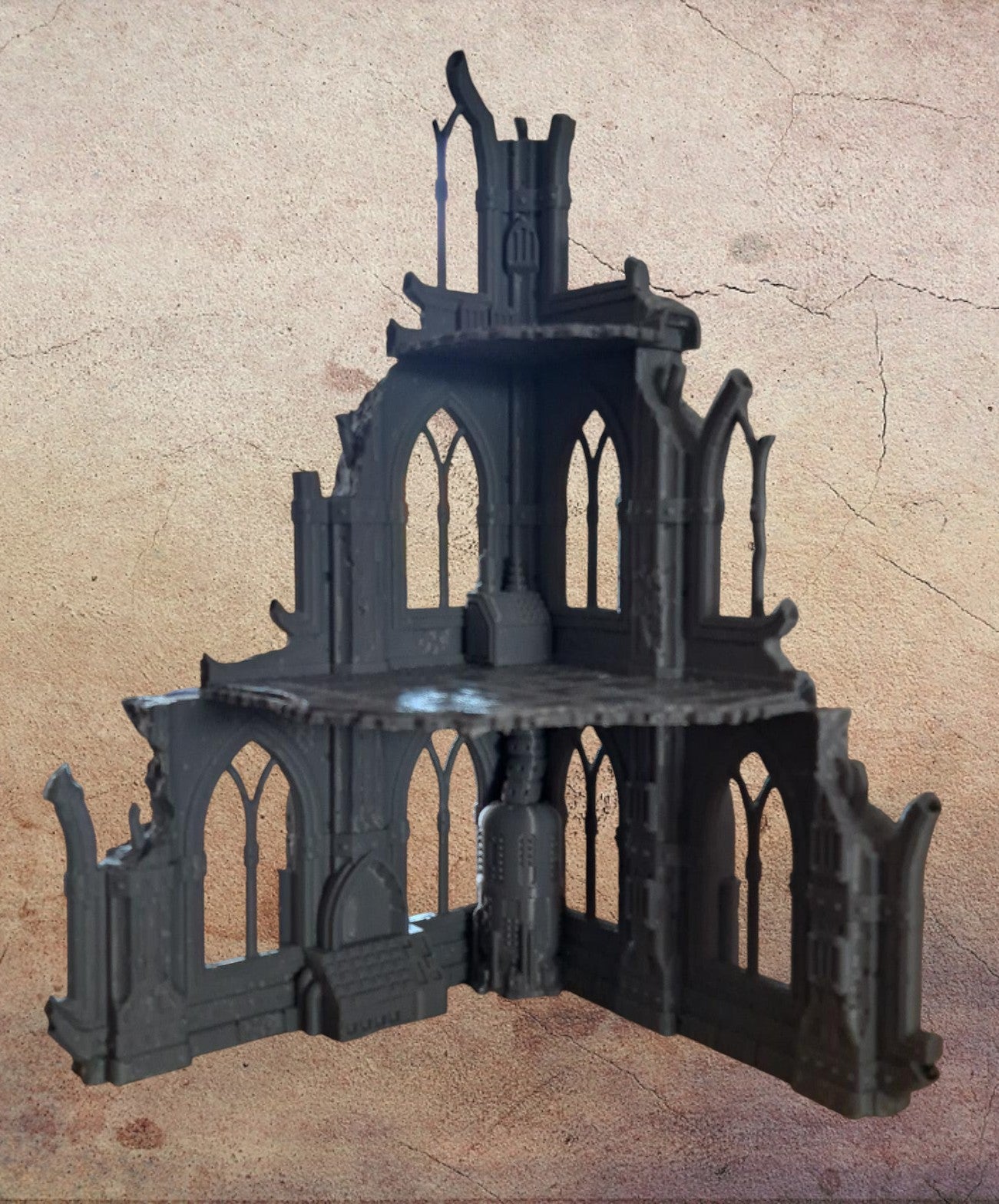 Corner building. (three levels).