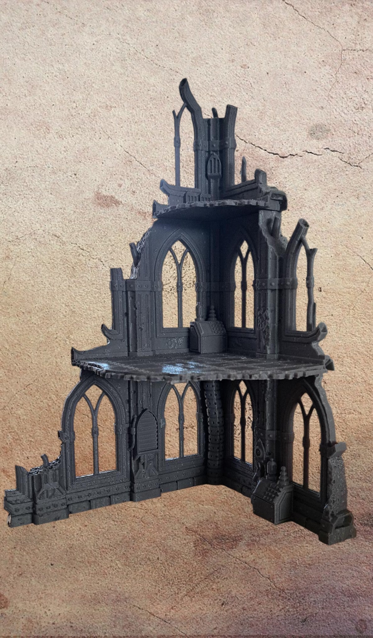 Corner building. (three levels).