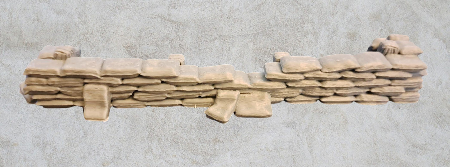 Sand bag Line.