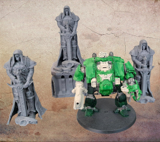 Three Statues. (dread just for size not included.)